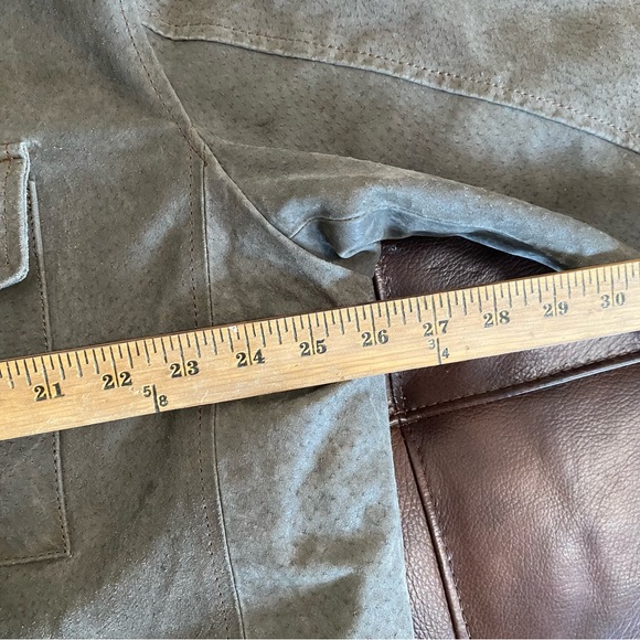 Patriotic Marines Leather Jacket Faux Sherpa Lined Bradford Exchange Military XL - Picture 14 of 14